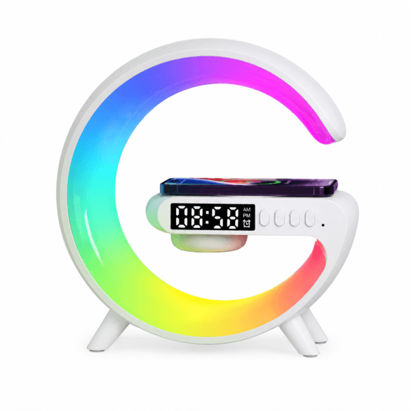 Lampă Decorativă Multifuncțională cu Încărcare Wireless Qi Integrată