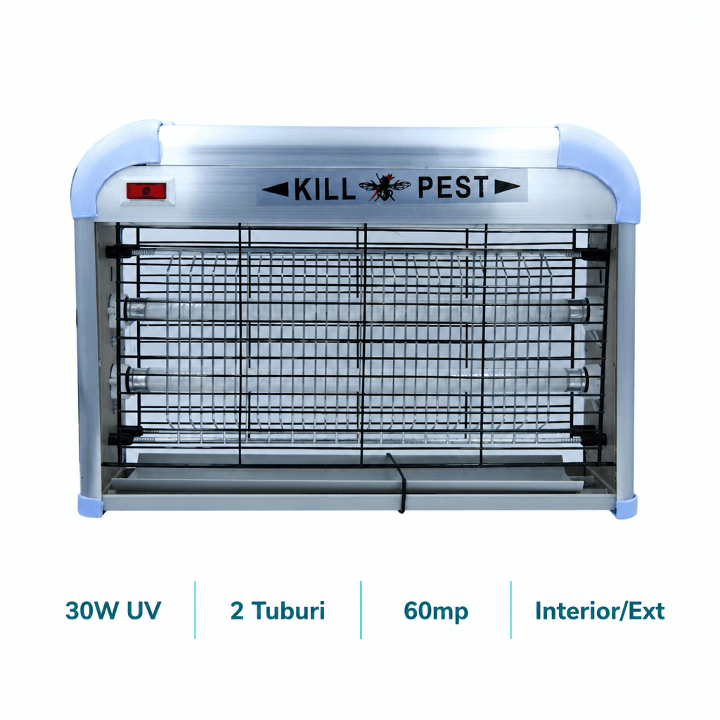 Lampă UV Anti-Insecte 30W pentru Interior și Exterior Suprafață 80–100mp 5