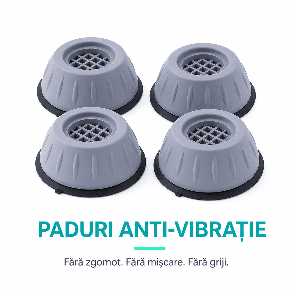 Set 4 Paduri Anti-Vibrație pentru Mașina de Spălat din Cauciuc Dens 4