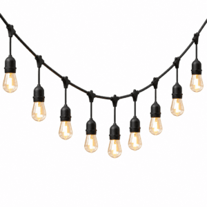Ghirlandă Luminoasă Edison 10 Metri cu 10 Becuri Vintage pentru Exterior