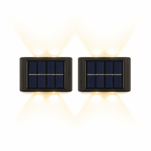 Lampă Solară de Perete cu 4 LED-uri și Senzor de Mișcare Exterior IP65