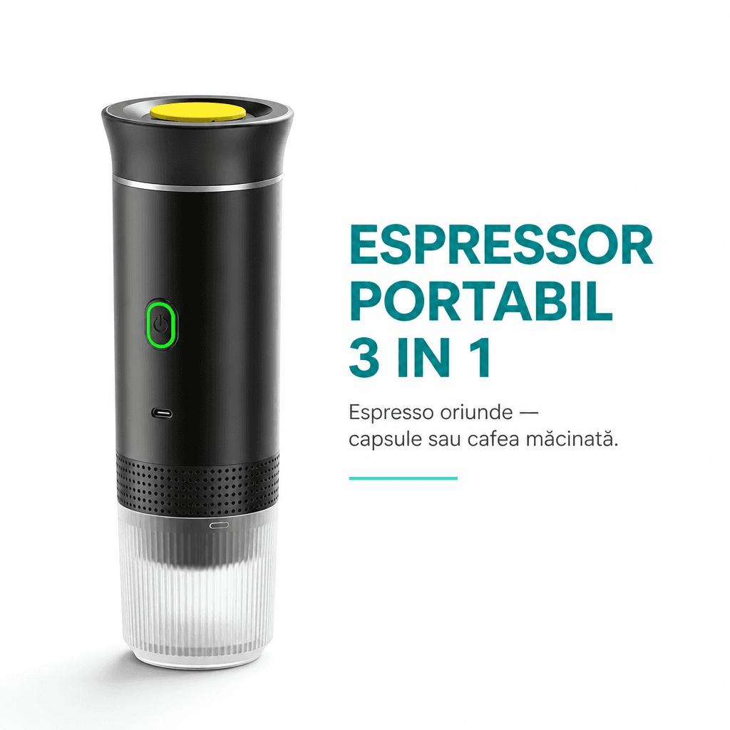 Espressor Portabil 3în1 Capsule Nespresso Mari Mici și Cafea Măcinată 2