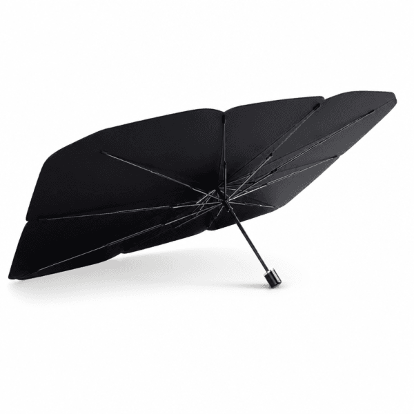 Parasolar Auto pentru Parbriz Pliabil Tip Umbrelă 140x79cm UV